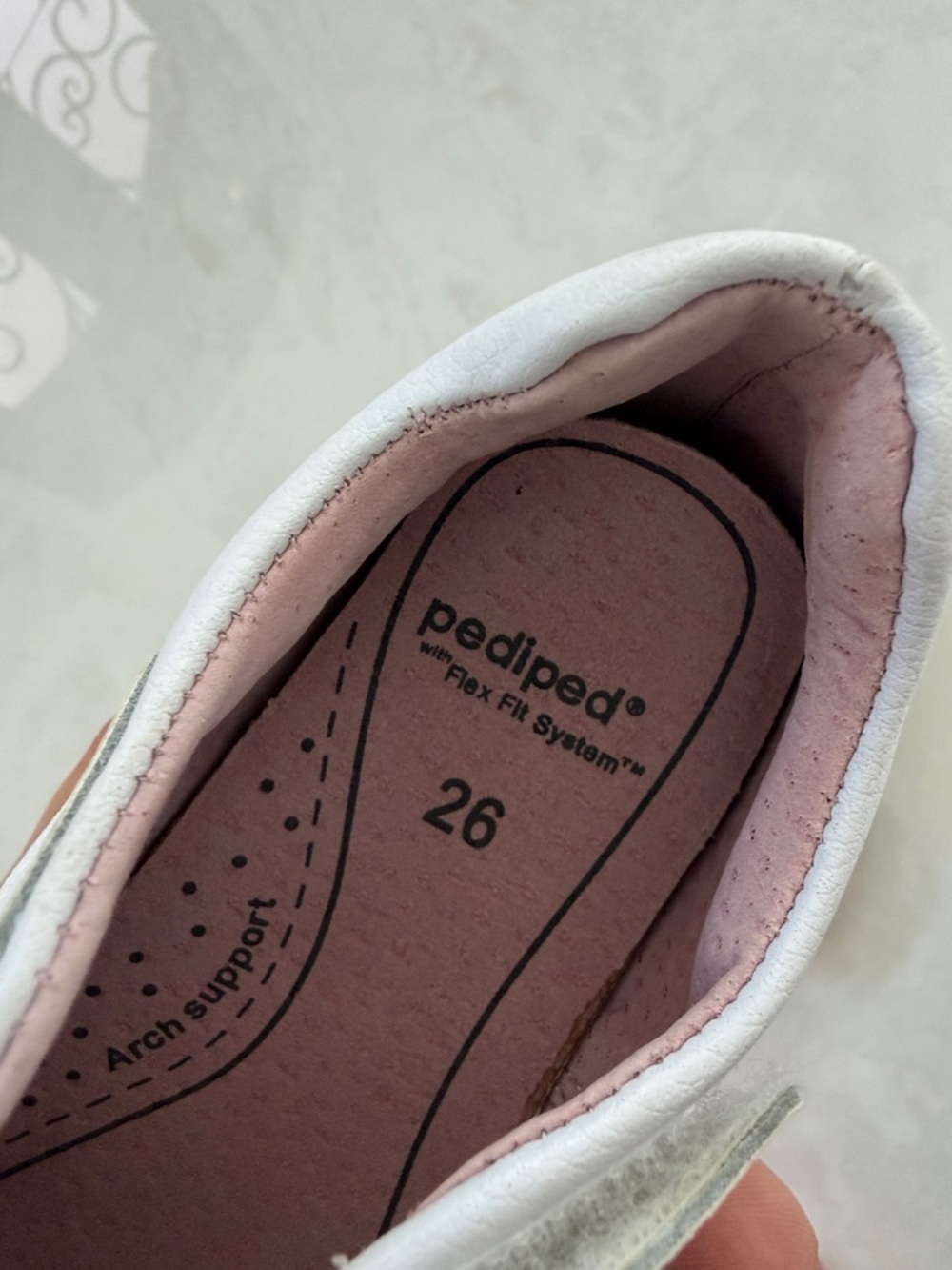 Pediped White Dress Shoes for Kids - size US 9 - 9.5, EU 26 - Picture 9 of 14